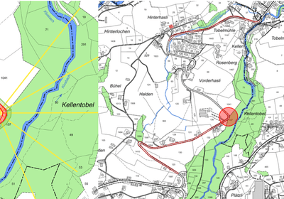 Sperrung Kantonsstrasse Nr. 55, Wolfhalden-Thal